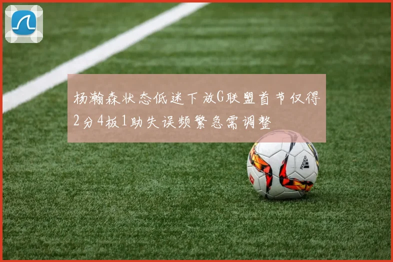 杨瀚森状态低迷下放G联盟首节仅得2分4板1助失误频繁急需调整